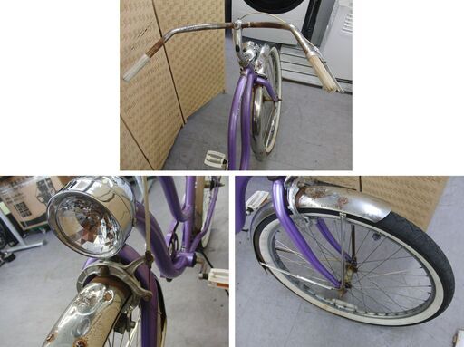SCHWINN S-1 ビーチクルーザー パープル 紫 26インチ ファット
