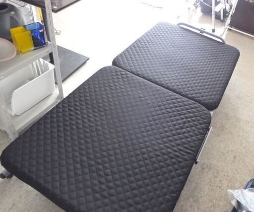 折りたたみベッド シングル マット幅89cm ブラック 折り畳みベッド 黒☆ 札幌市 北区 屯田