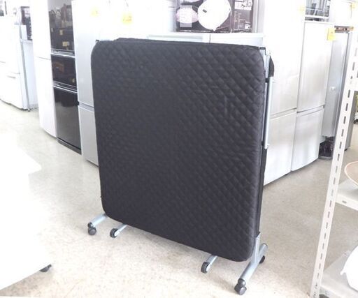 折りたたみベッド シングル マット幅89cm ブラック 折り畳みベッド 黒☆ 札幌市 北区 屯田