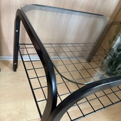 ガラステーブル　ローテーブルの画像