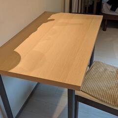 【無料】IKEAテーブル＋椅子2脚 すぐ使えます！(引き取り)の画像