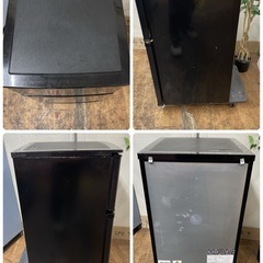 R340 ☀️ アイリスオーヤマ 2ドア冷蔵庫（90L / 右開き）20年製 IRSD-9B ⭐動作確認済⭐クリーニング済の画像