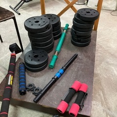 STEADY 懸垂バー&連結ダンベルセット　筋トレ2セット　 バーベル 筋トレ トレーニング セットの画像