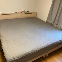 パット一体型ボックスシーツ 200✖︎200✖️30 ワイドキングサイズの画像