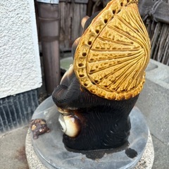 信楽焼　たぬきの置物の画像
