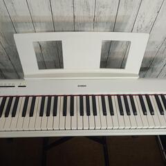 【美品】YAMAHA 電子ピアノ　piaggero NP-12 ホワイト 61鍵 X型スタンド付きの画像