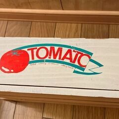 （お値下げ）80年代　オールドアメリカン調　かわいい木箱3箱セット（白地にトマトの絵）【美品】の画像