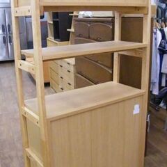ニトリ  キャビネット アルナス 幅85.5×奥行40×高さ180cm レンジボード 収納家具 食器棚 札幌市 厚別区の画像