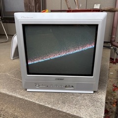 シャープ SHARP☆17型ブラウン管テレビ 17C-FN70 通電確認のみ
