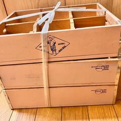 （お値下げ）80年代　オールドアメリカン調　かわいい木箱3箱セット（ピンク）【美品】の画像