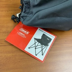 coleman コールマン コンパクトクッションチェア チェア コンパクト アウトドア 収納ケース付き ブラック 黒の画像