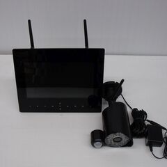 NSK 防犯カメラ 9インチモニター＋ワイヤレスカメラ1台セット...