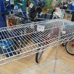 3段 メタルラック 幅90×奥46×高111cm 高さ調節可能 アルミラック 収納棚 シェルフ  札幌市 清田区 平岡の画像
