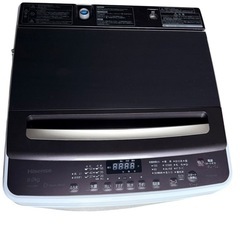 Hisense  洗濯機 HW-DG80A/8㎏/全自動/省エネ/スタイリッシュカラー/ガラストップの画像