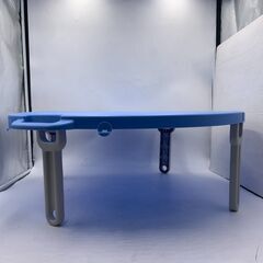 【現状品】SHINWA/シンワ テーブル 青 机 組み立て 簡易テーブル 持ち運び自由 1点の画像