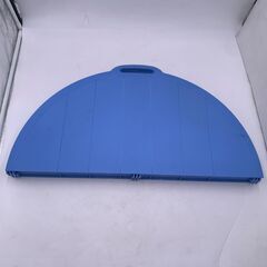 【現状品】SHINWA/シンワ テーブル 青 机 組み立て 簡易テーブル 持ち運び自由 1点の画像