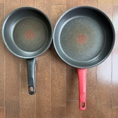 T-fal フライパン2点(＋未使用スキレット)