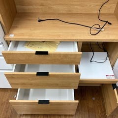 レンジボード　3枚扉　ニトリ　エトナ　ナチュラル　38,500円の画像