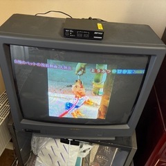 ブラウン管テレビデジタルチューナー付きの画像