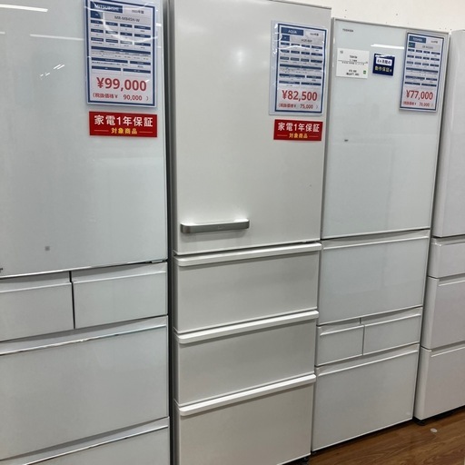 リファビッシュ品　4ドア冷蔵庫　AQUA AQR-46P 2024年製　82,500円