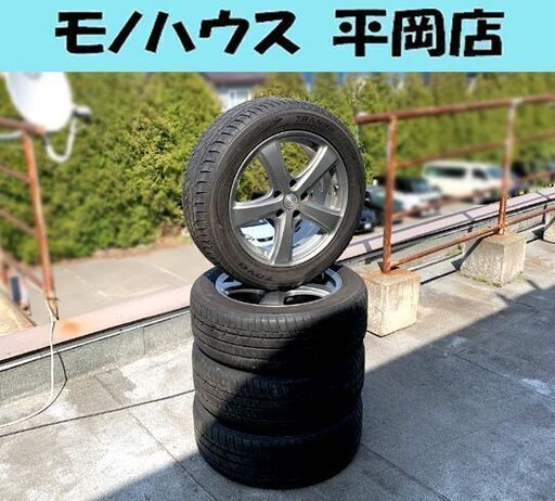 夏タイヤ 4本セット 215/55R17 17×7J PCD114.3 5H +48 ハブ径72 TOYO TRANPATH mpZ エンケイ 17インチ アルミホイール付き ENKEI RIVAZZA COMPE エスティマ・オデッセイ・ヴェゼル等に 札幌市 清田区 平岡