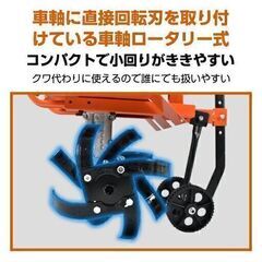 【新品未使用品】　②エンジン耕運機 家庭菜園 農園 畑 ガーデニング sg047の画像