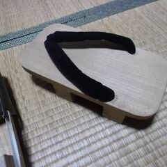 メンズ 下駄  爪皮付き 爪掛け レトロ お譲りします。＊石川県＊美川より＊期間限定の画像