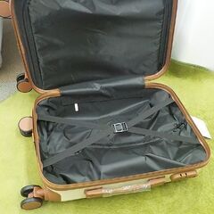 新品☆ キャリーケース Sサイズ(20インチ) アイボリー BIC-005 機内持込サイズ 軽量バイカラー スーツケース 旅行かばん 4輪キャスター付き　西岡店の画像
