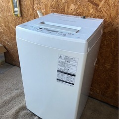 E0706  TOSHIBA 2019年　4.5KG 洗濯機
