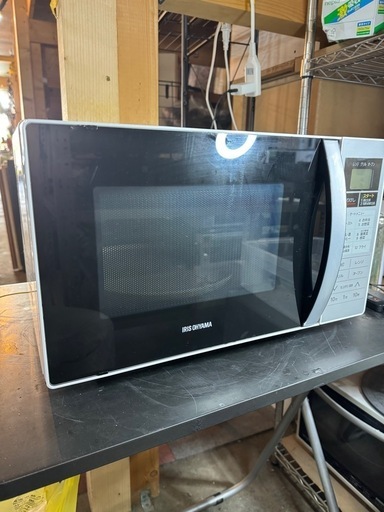 E0906 オーブンレンジ電子レンジアイリスオーヤマ2019年 (リサイクル 
