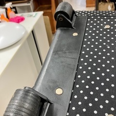 ☆値下げ☆H2505-281 キャリーバック 水玉模様 キズ汚れ有りの画像