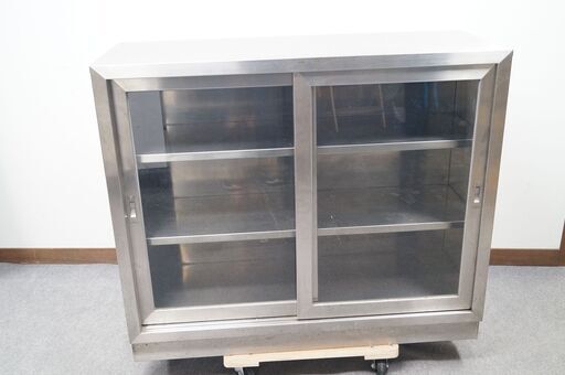 業務用 ステンレス 吊戸棚 食器棚 W1180 D450 H1000 mm 棚３段 厨房 吊り戸