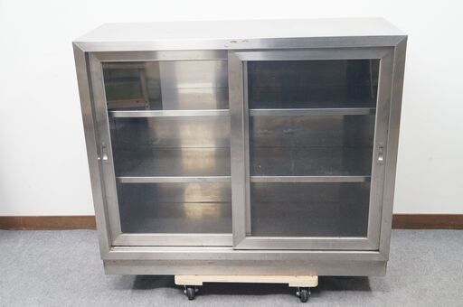 業務用 ステンレス 吊戸棚 食器棚 W1180 D450 H1000 mm 棚３段 厨房 吊り戸