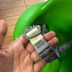 バンボベビーソファ/グリーン/腰ベルト付きの画像