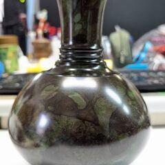 ☆花瓶　深緑色　高さ：約20ｃｍ　未使用品　の画像