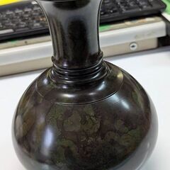 ☆花瓶　深緑色　高さ：約20ｃｍ　未使用品　の画像