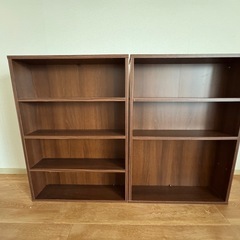 本日来れる方、本棚２つ