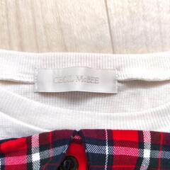 CECIL McBEE チェック柄オフショルダータンクトップの画像