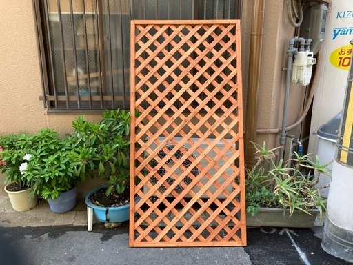 木製ラティス　4枚