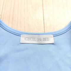 CECIL McBEE ライトブルー ノースリーブタンクトップの画像
