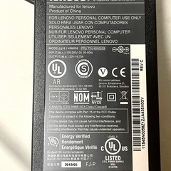 [ジャンク扱い]lenovo ACアダプター  135w  20v  の画像