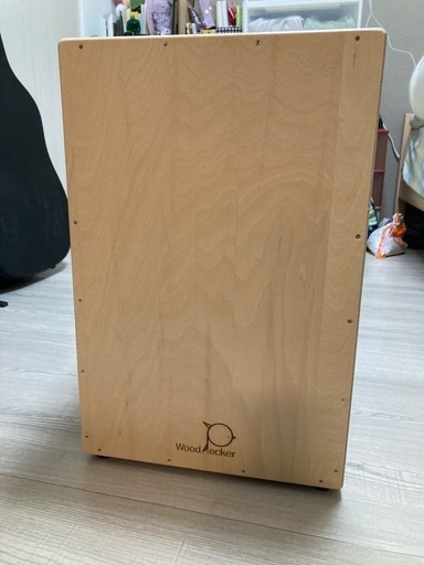 本日で終了致します！カホン　新品！　柿の木柄　国産ハンドメイド