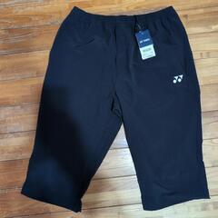 YONEX ブラック7分丈パンツ＊O（xl）サイズ！！