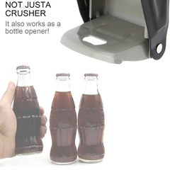 アルミ缶クラッシャー 高耐久 壁取り付け スマッシャー アルミセルツァー ソーダ ビール缶 リサイクル用 (グレー)の画像