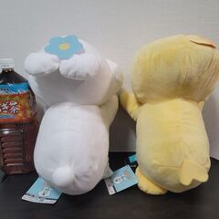 【新品タグ付き】んぽちゃむ いっしょにねんねBIGぬいぐるみ 2個セットの画像