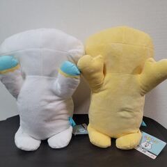 【新品タグ付き】んぽちゃむ いっしょにねんねBIGぬいぐるみ 2個セットの画像