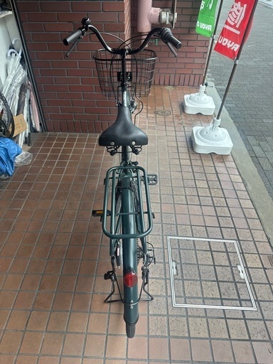 ☆美品☆26インチ 外装6段変速付き LEDダイナモライト カーキ色