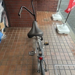 ★稀少品★14インチ　ブリヂストン　PICNICA　ワンタッチ折り畳み自転車　ベルトドライブ　シルバー　の画像