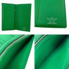 ルイヴィトン LOUIS VUITTON 長財布 モノグラムコミックキャンバス ポルトフォイユ ブラザ NM 二つ折り財布 M82011 グリーンの画像