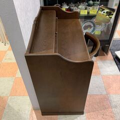 ★ジモティ割引あり★ ドレッサー レトロ 木目調 茶  W(幅)85.5×D(奥行き)45×H(高さ)84.2cm ※鏡なしタイプの画像